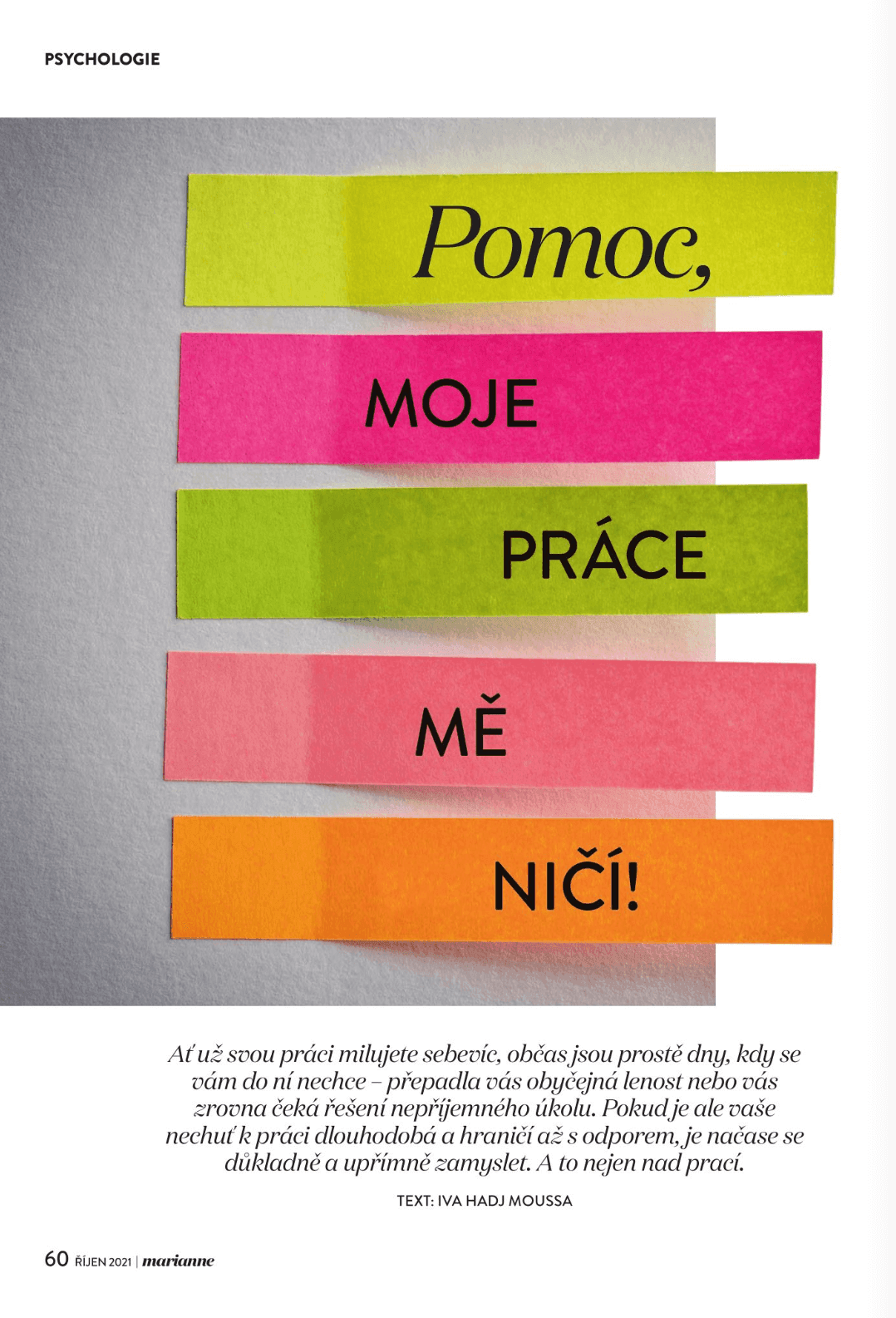 Rozhovor pro Marianne 2